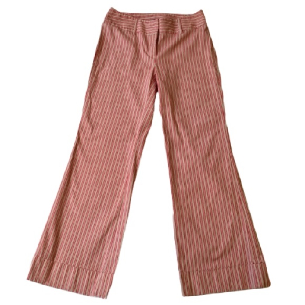 Striped, wide leg pants by Moda International. 10
